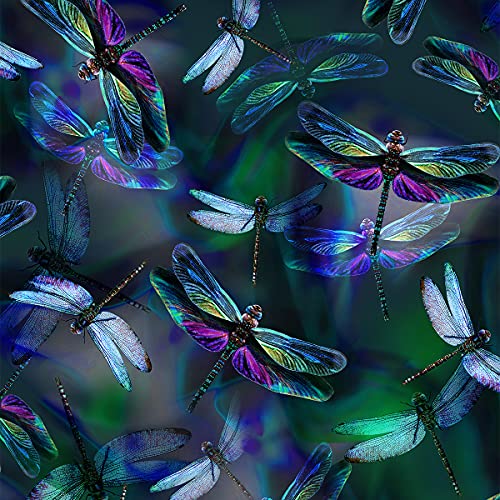 Dragonfly Spectrum Digital 3-Yard 108" Wide Back Pack from Hoffman Fabrics