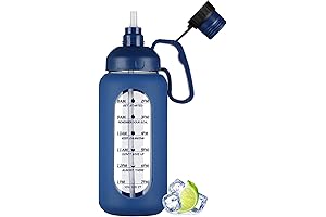 64oz Glass Water Bottles with Straw: Your Ultimate Hydration Companion for an Active Lifestyle