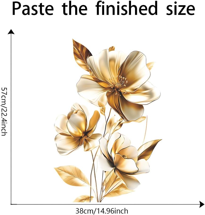 3D Wall Stickers DIY Flower Wall Decal Removable Waterproof Wall Art Decor for Bedroom Living Room Offices Home Decoration