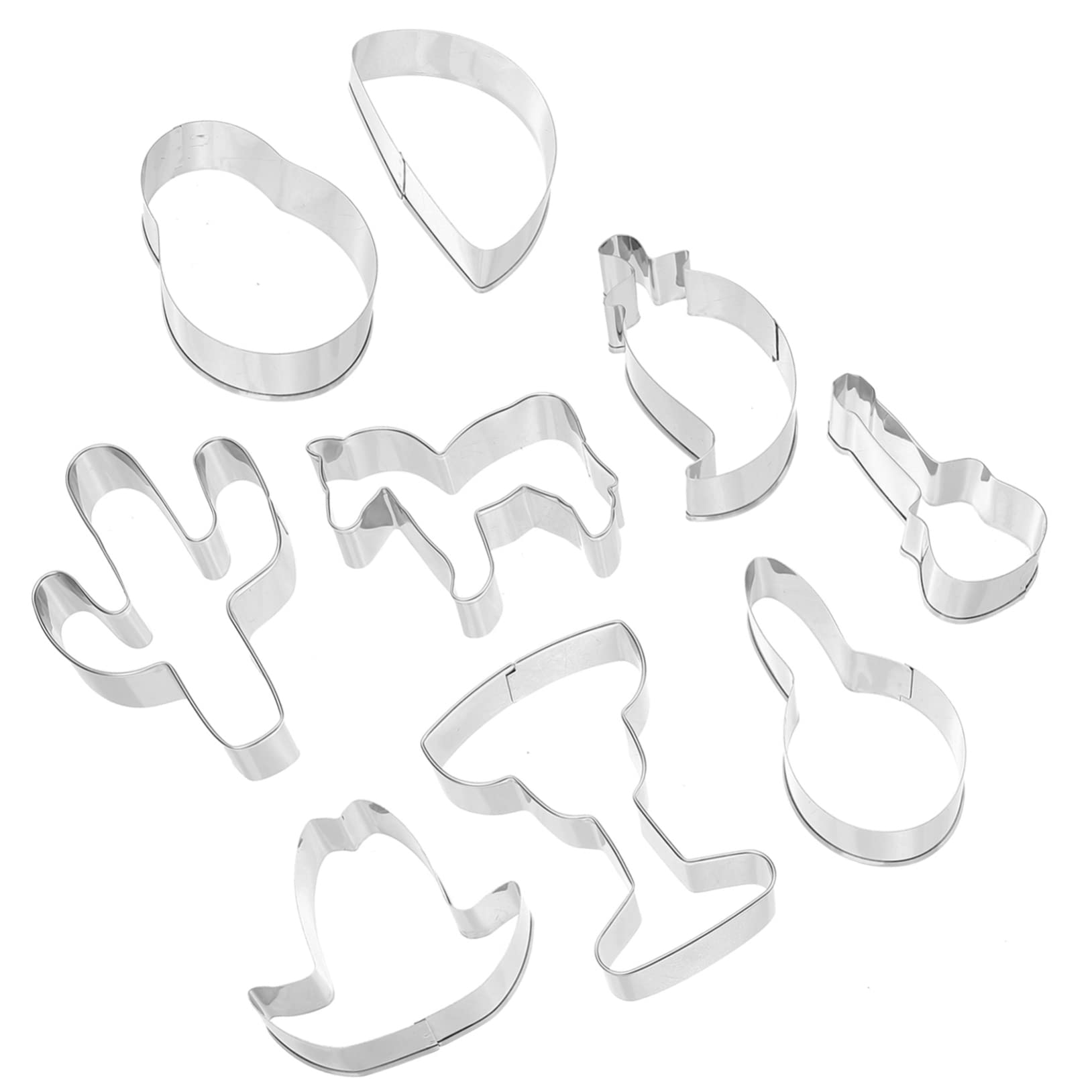 Amosfun 5 Sätze Keksform Keksausstecher Party Sachen Plätzchen Backen Zubehör Cake Tins Austecher Diplom-cookie Scone Party-ausstecher Backwerkzeuge Rostfreier Stahl 6 Stück * 5
