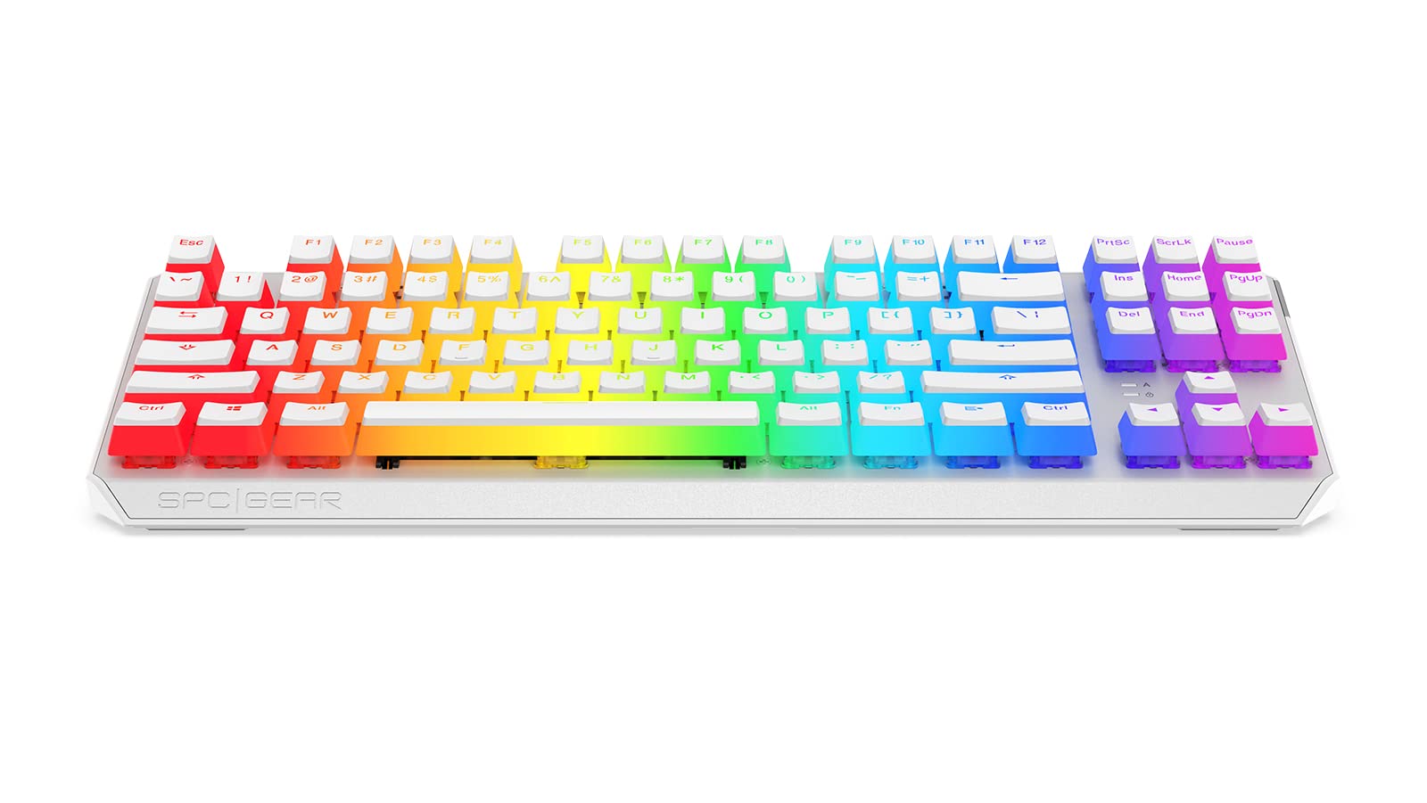 SPC Gear GK630K Tournament Kailh Brown RGB Onyx White | SPG063 | White |  QWERTY : Amazon.com.be: Electronics