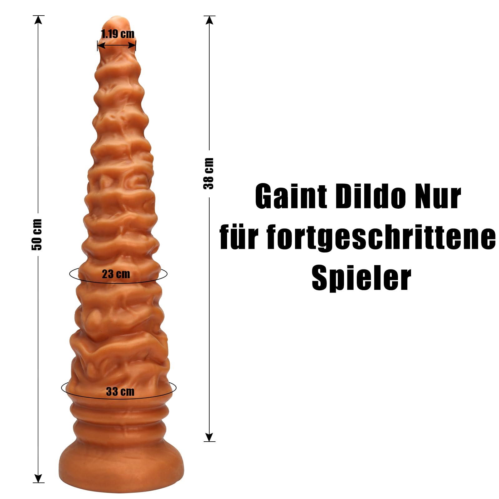 50 cm XXXL Dildo Anal Plug Huge Thick Dildos, Silicone Analplugs Analdildo Butt Plug for Men Women Gays, Saugnapf Dildo Groß Analspielzeuge Didloschwanz XXL Sex Spielzeug Didloschwanz