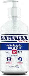 Coperalcool Bacfree Álcool Gel Higienizador de Mãos 70°INPM 400g Clássico
