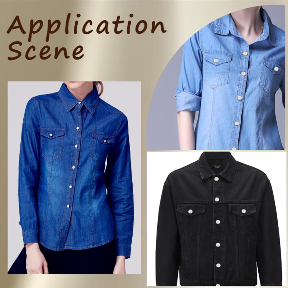 GORGECRAFT Perlen-Druckknöpfe 40 Sets - Messing Knöpfe 9mm Für Kleidung