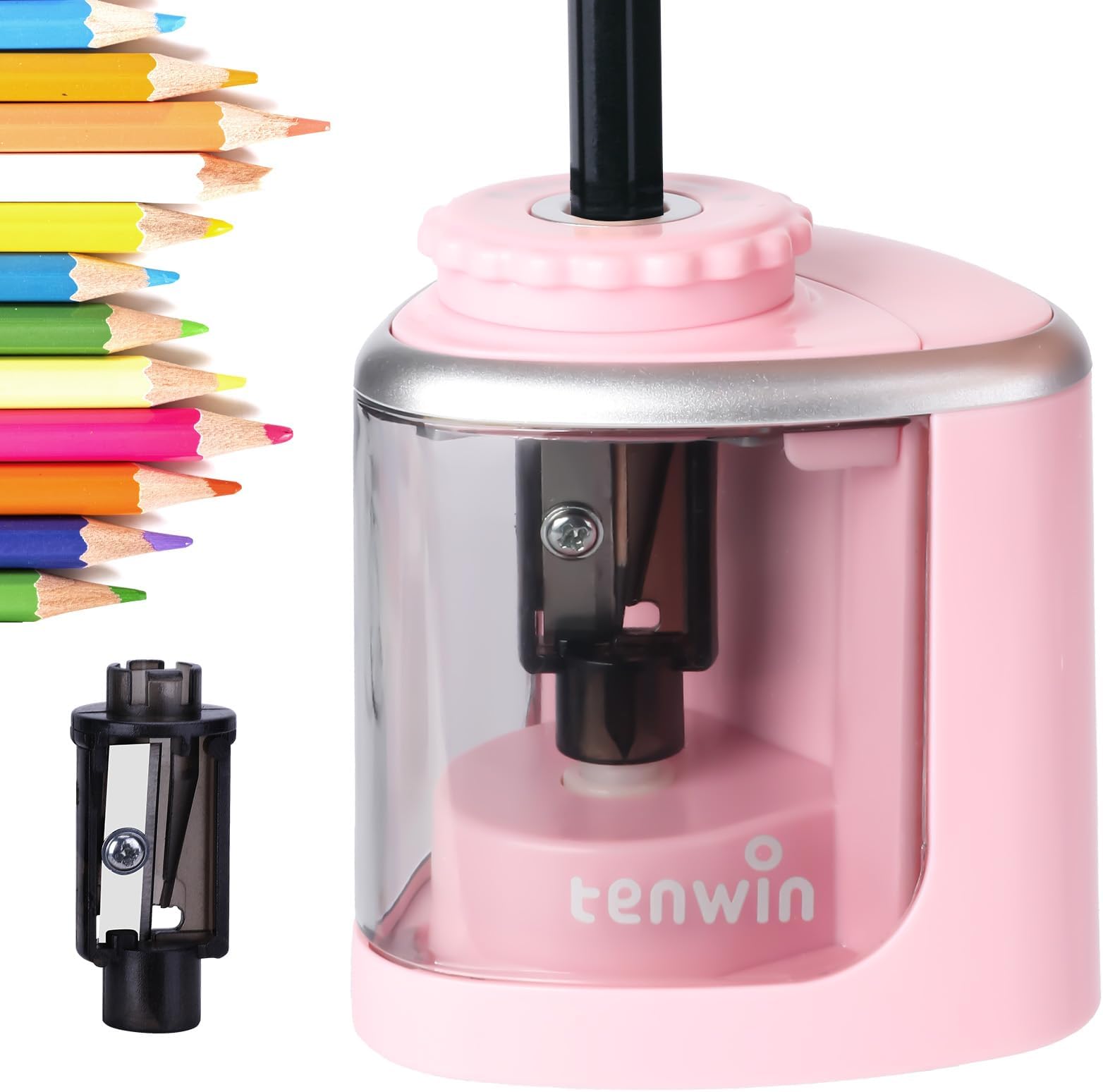 Tihoo tenwin Pencil Sharpener, Electric Pencil Sharpener with Durable