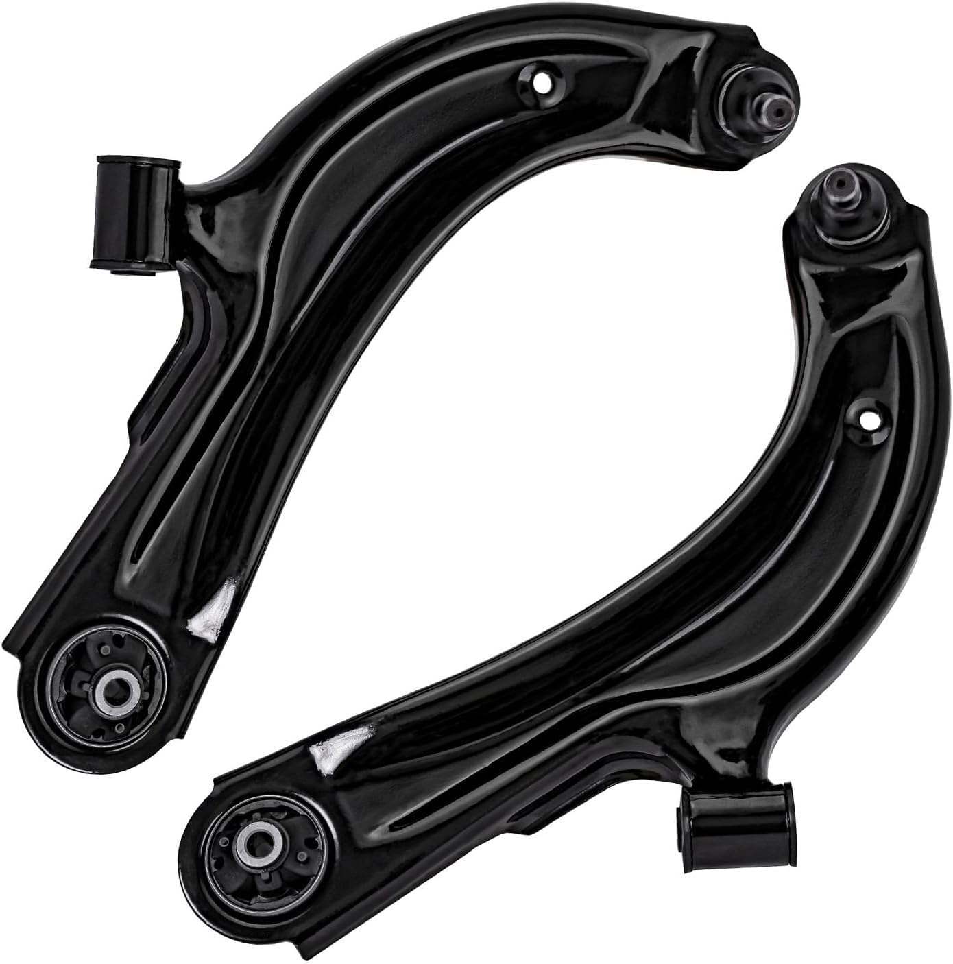 Detroit Axle - Front Upper & Lower Control Arms w/Ball Joints + Inner & Outer Tie Rod Ends Replacement for Nissan NV200 Sentra - 8pc Set