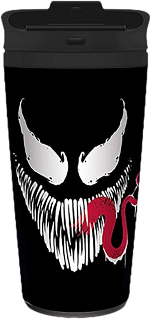 Pyramid MTM25359 Venom (Face) Metal Travel Mug, Black