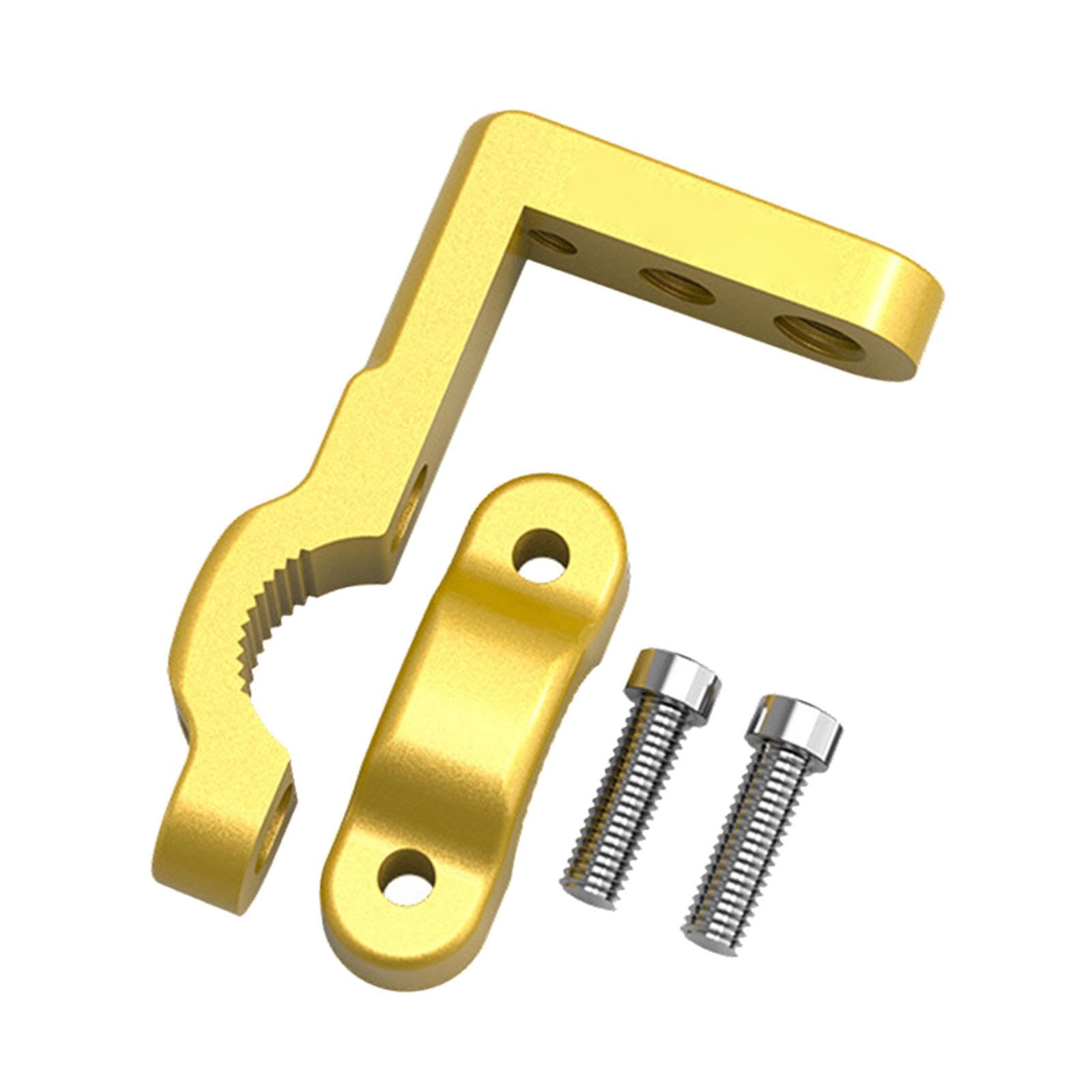 MERISHOPP Motorcycle Light Bracket M8 for 22mm Tube Lightweight Light Bar Mount Gold| Universal Fit | High-Performance-picture-15