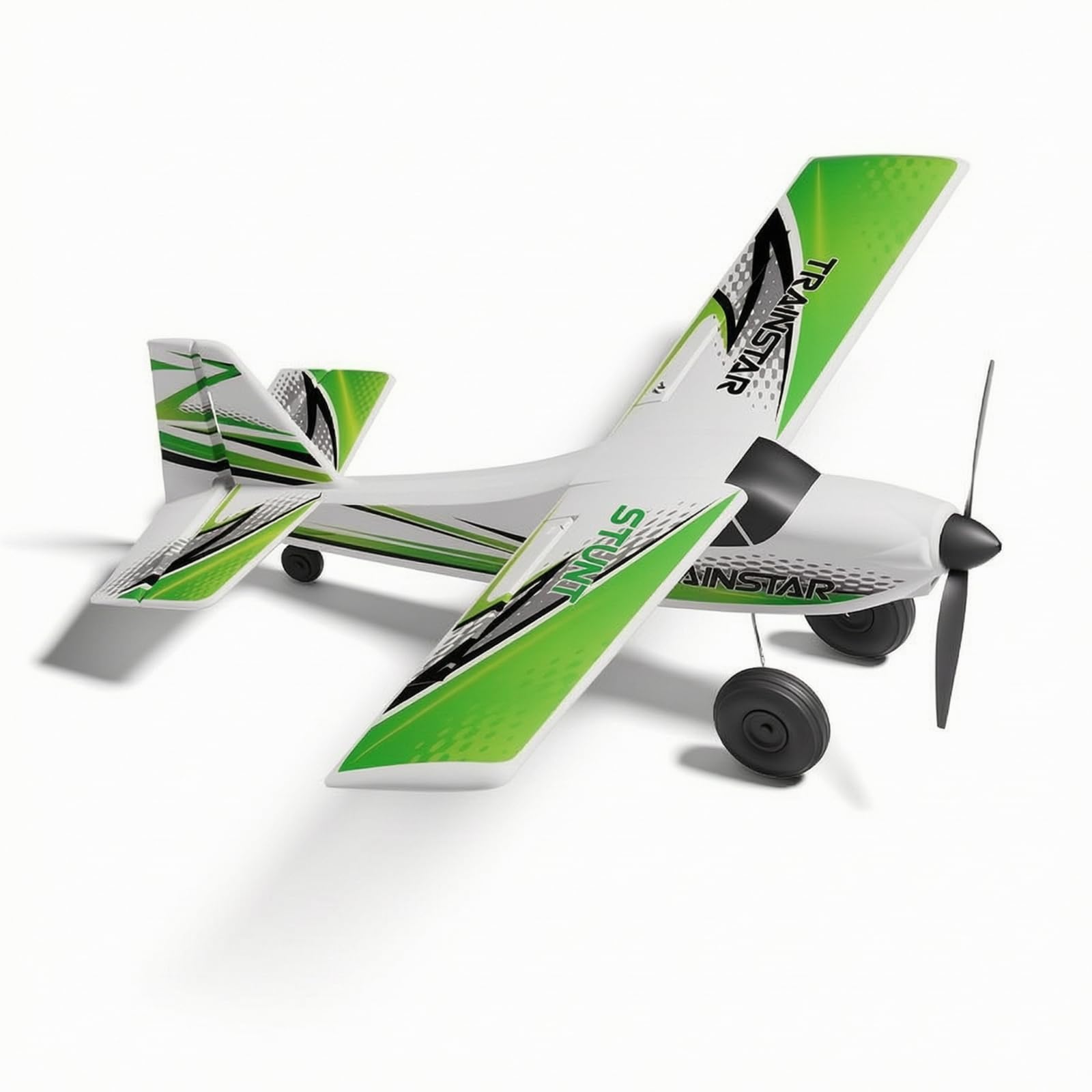 kowaku Aereo Radiocomandato a Addestramento Alta Aereo Modello Aereo Telecomandato Aereo Rc in Schiuma con Fissa E Carrello d'Atterraggio Volo Stabile E, Verde
