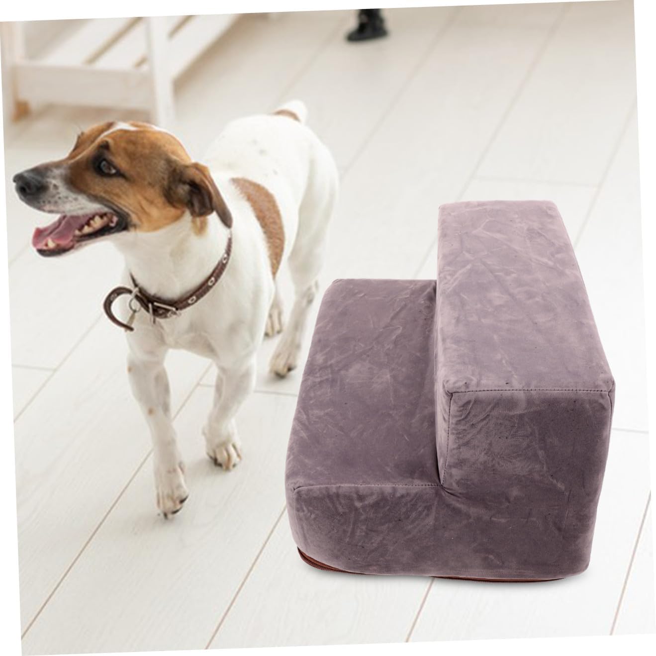 PRETYZOOM Portable Pet Steps Ladder for Dogs and Cats Cloth Material Stable and Lightweight Indoor Ramp for Elderly and Small Pets with Joint Support Convenient Sofa and Bed Climbing Aid