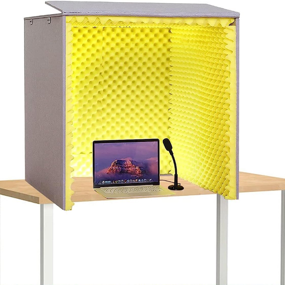 Gabinete vocal portátil para aislamiento acústico, equipo de grabación de espuma acústica, micrófono de estudio en casa, paneles insonorizados para una mejor calidad de grabación