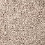 Velours Teppich Fliesen | Crème Beige Teppichfliesen selbstliegend ideal für Schlafzimmer und Wohnzimmer | Teppichboden als Fliesen in 50x50 cm weich | 1m²