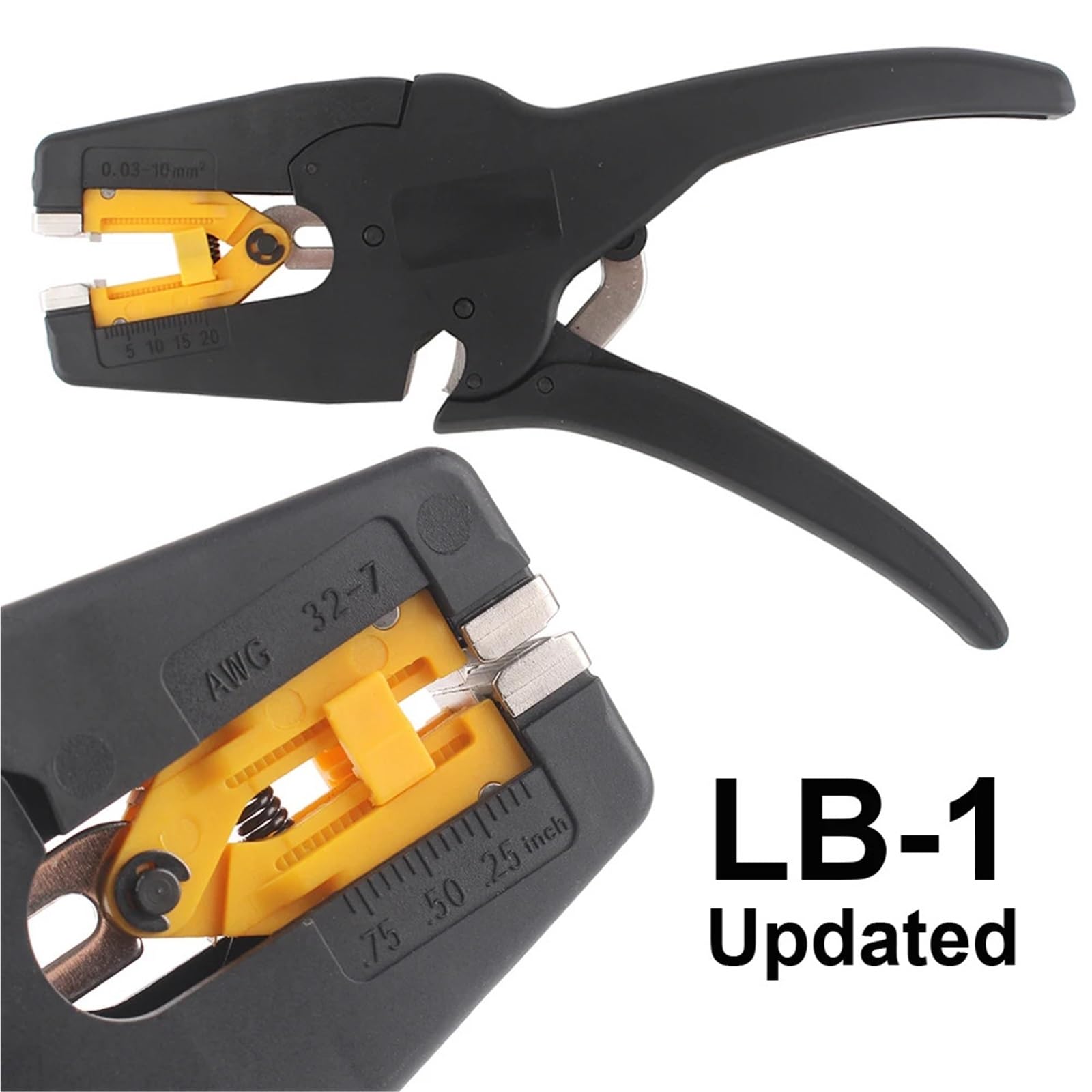 Alicates pelacables automáticos de 0,08-10 mm², 32-7 AWG, FS-D3, multiherramienta ajustable de 0,03-6 mm².(LB-1)