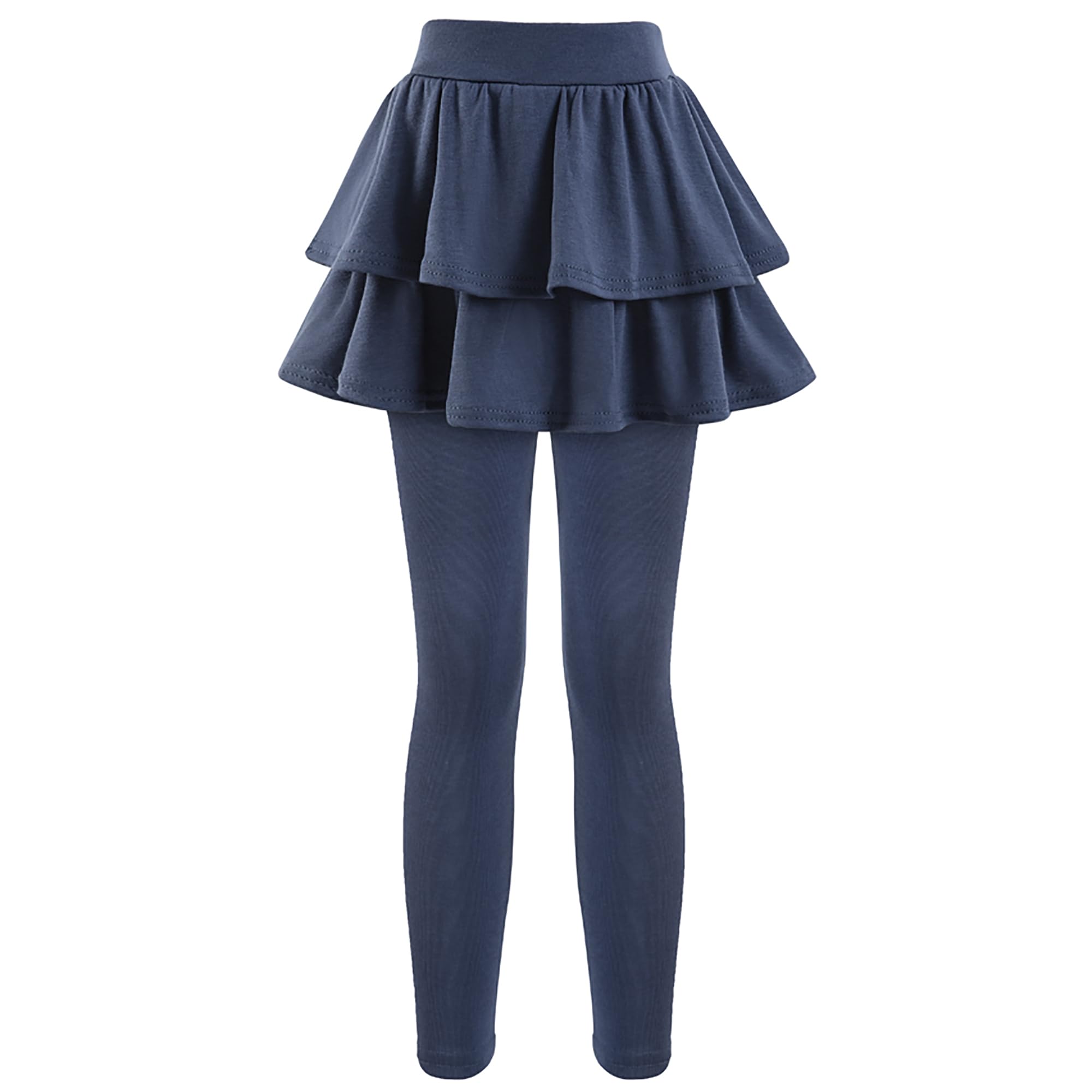 GUOWU - Leggings de Uniforme Escolar para niñas con Faldas elásticas cálidas 4-12 años