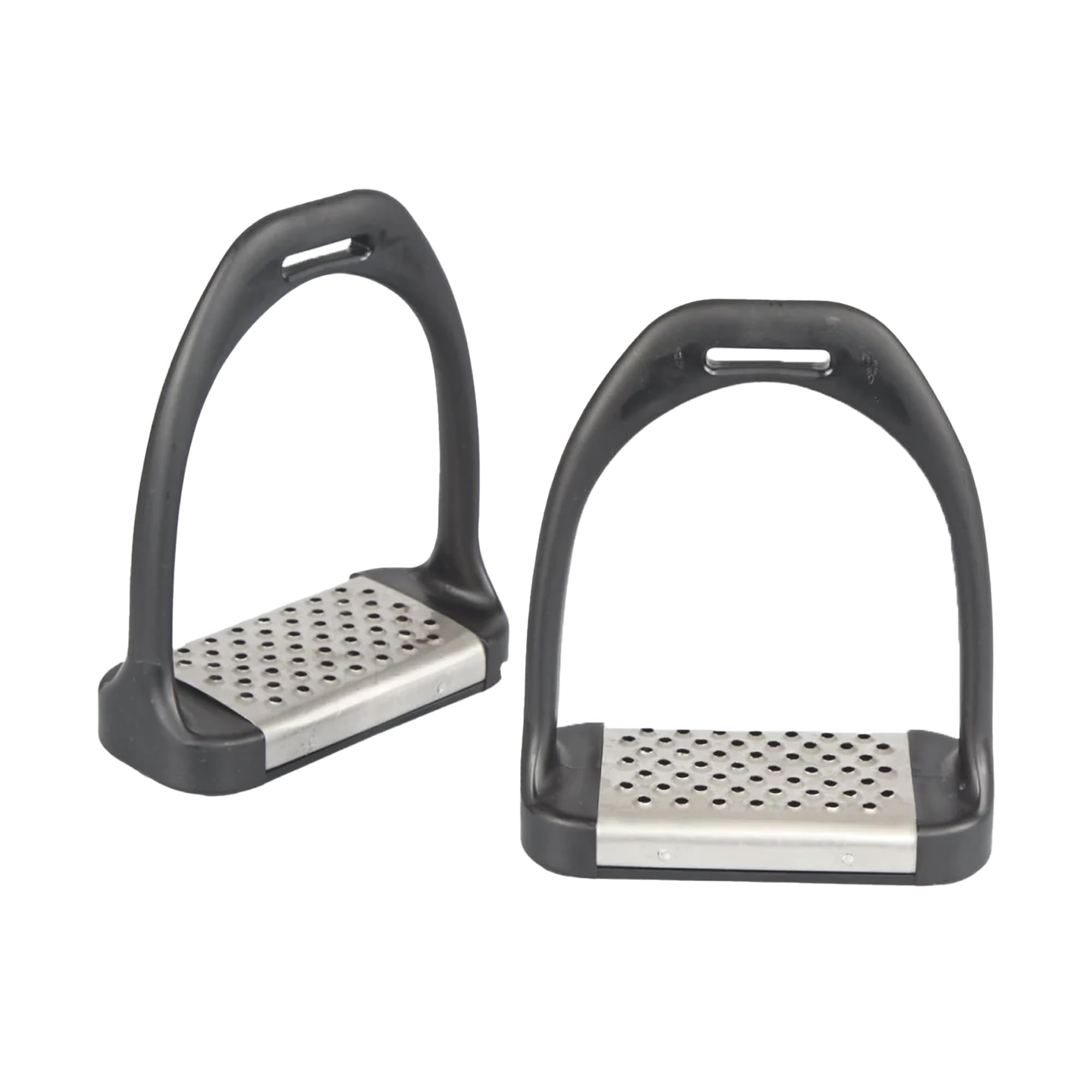 Shires cheese grater plastic stirrups with metal treads 5"