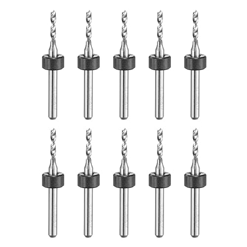 Vista 181 de uxcell Brocas para PCB, 0.028 in, carburo de tungsteno, herramienta rotativa, joyería, grabado CNC, placa de circuito de impresión, micro brocas