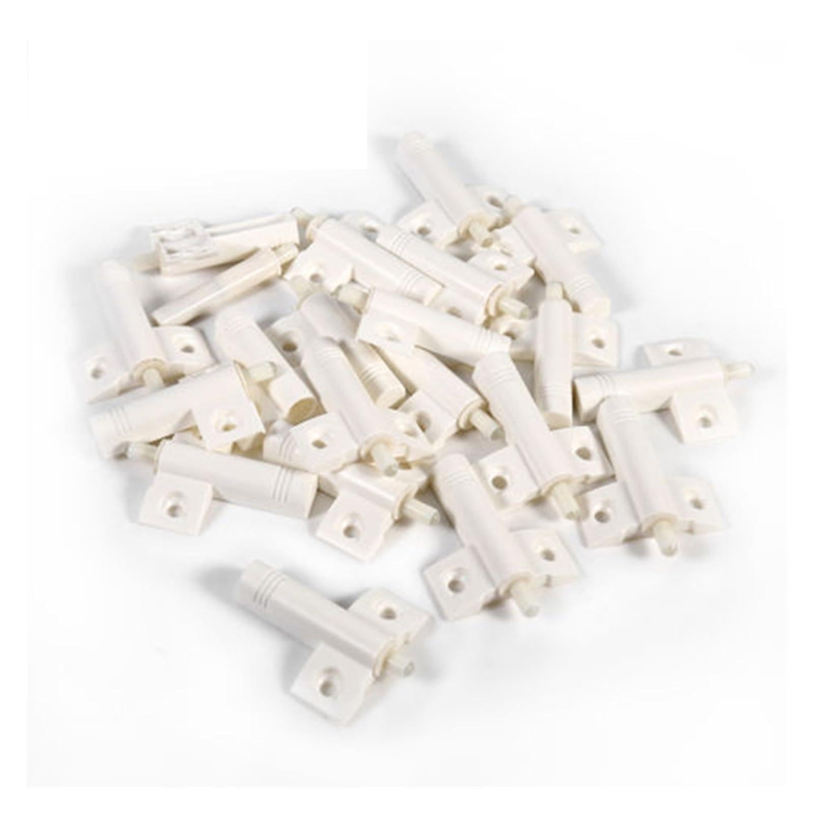 10PCS Gray White Kitchen Cabinet Door Stop Drawer Soft Quiet Close Closer Damper Buffers for Furniture Hardware(White)