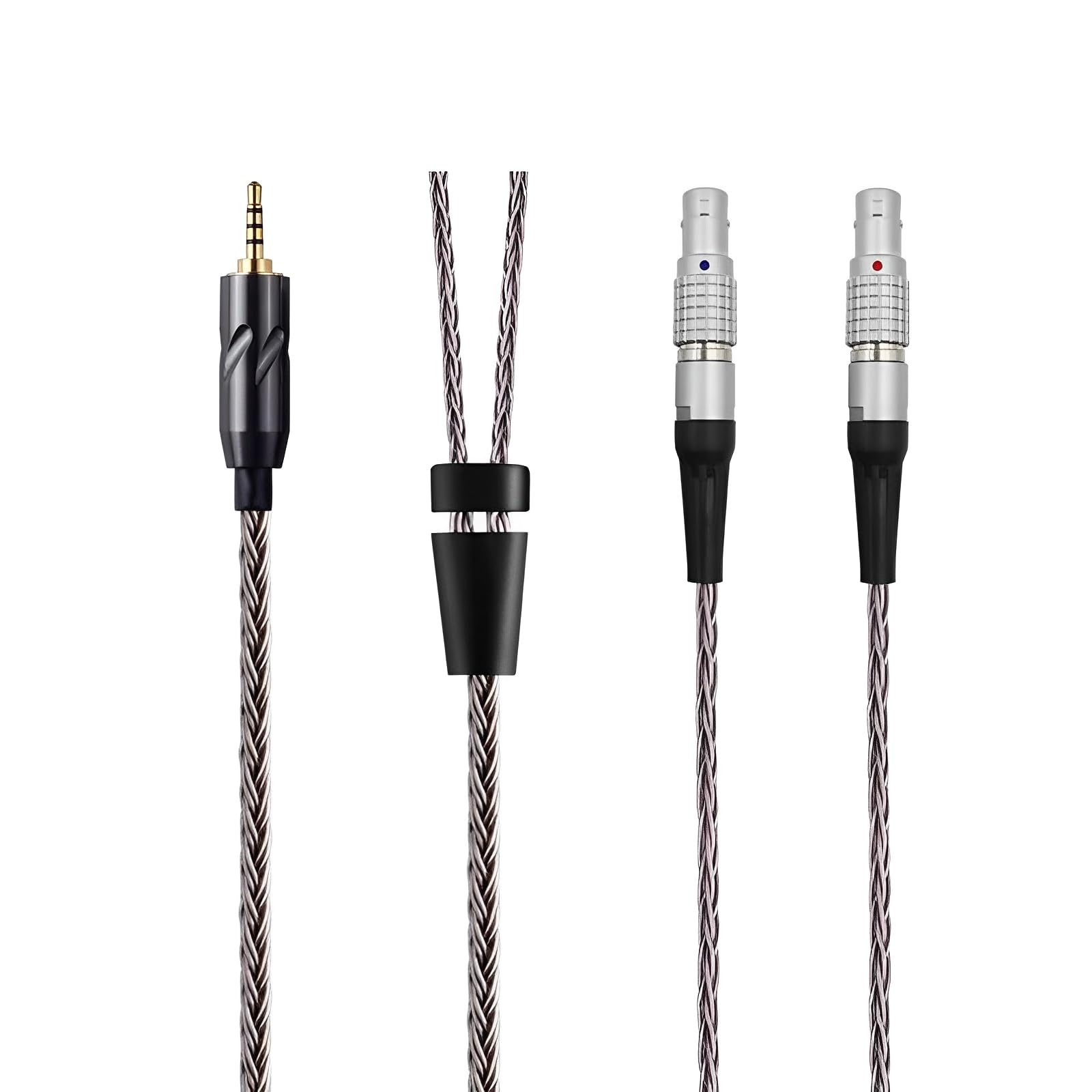 Earmax 16-Strand 4.4mm 3.5mm 2.5mm 6.35mm 6N OCC Balanced Cable 4.6ft Compatible with Focal Utopia Focal New Utopia Earphones