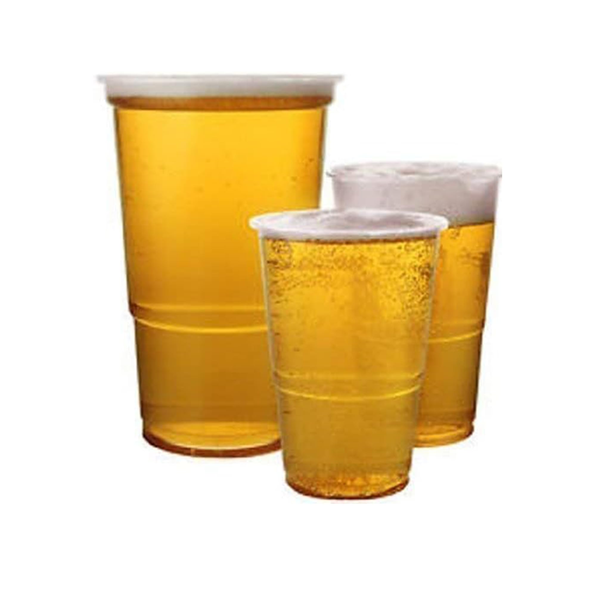 We Can Source It Ltd – 400 x Clear Strong Plastic Full Pint Cups - 20oz Disposable Beer Glasses Tumblers – 570ml BPA-Free Plastic Cocktail Glasses with CE Marking – Recyclable Tumblers for Parties