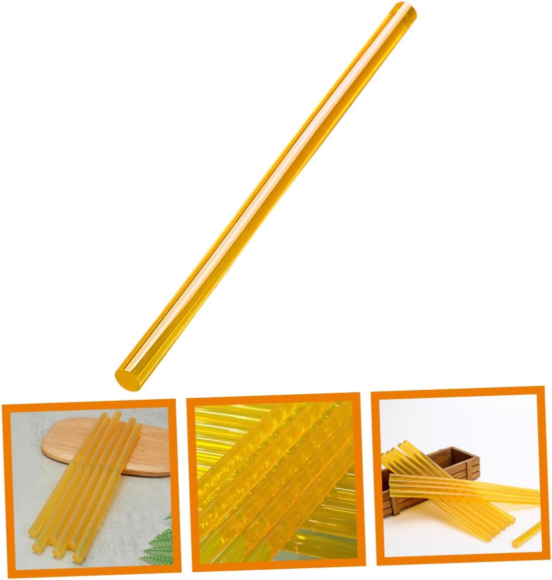 jojofuny High Viscosity Nylon Hot Melt Glue Sticks for DIY Crafts 10-inch Mini Adhesive Sealing Sticks for Arts Home Repair and School Projects