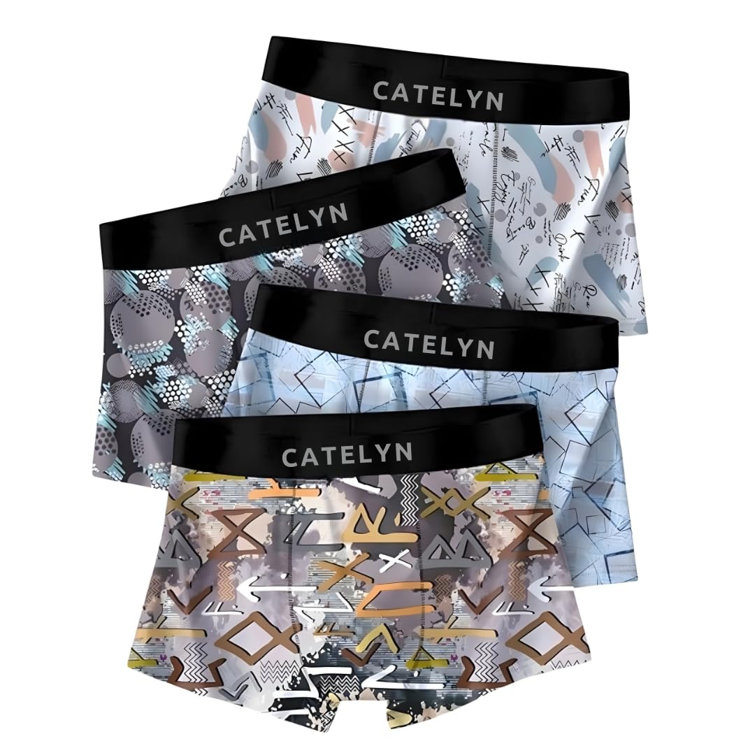 catelyn Ultra-Soft Breathable Stretch Trunks Men’s Premium Boxer Briefs Printed Innerwear for Daily Comfort Men Sweatproof Combo Pack (Pack of 4)-picture-48
