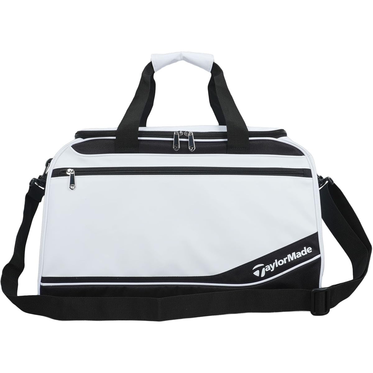 TaylorMade True Light Boston Bag, White/Black, Men's Boston Bag, 24SS UN068