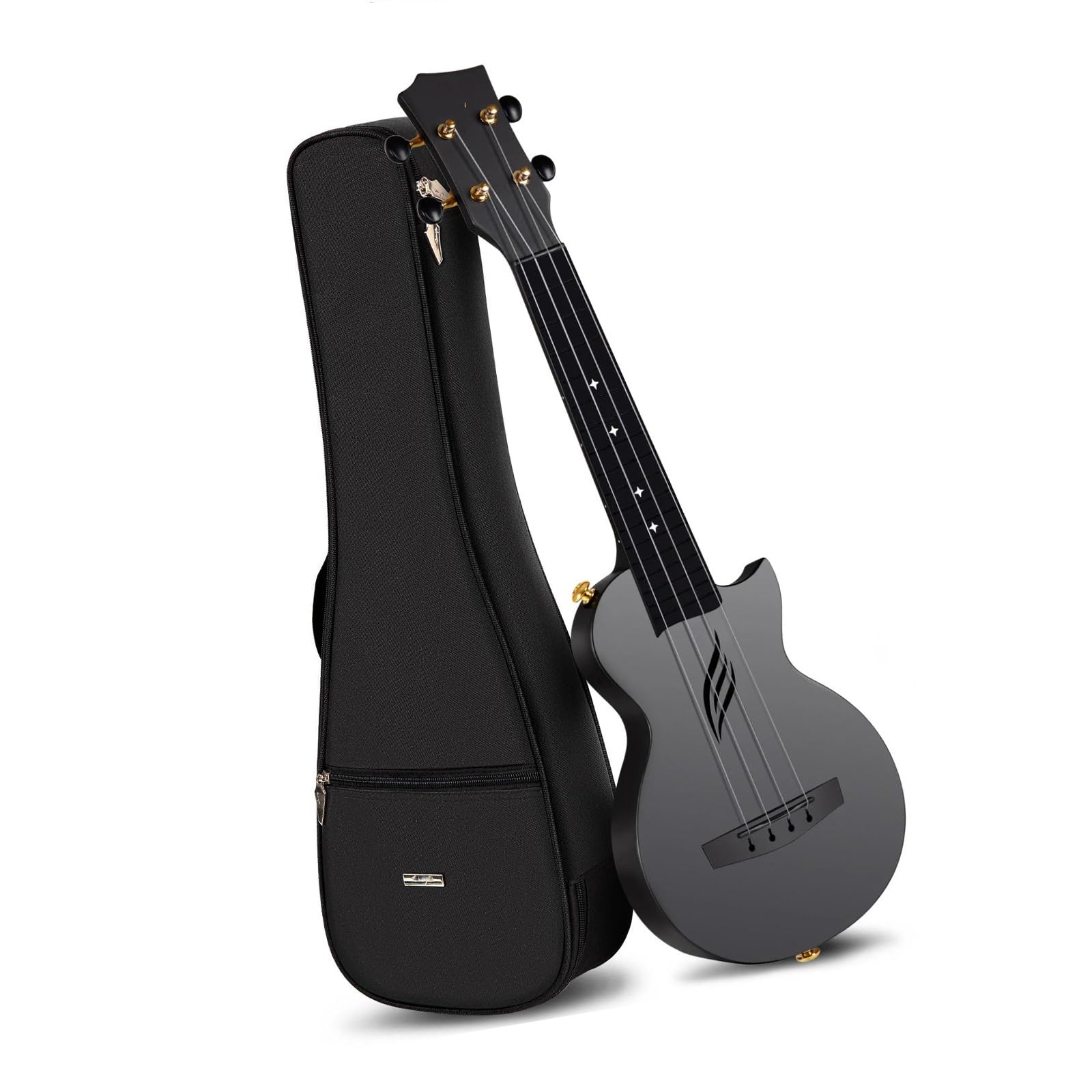21 calowy Zestaw Do Ukulele Sopranowego Model Podróżny Z Włókna Węglowego (idealny Dla Początkujących) Ukulele