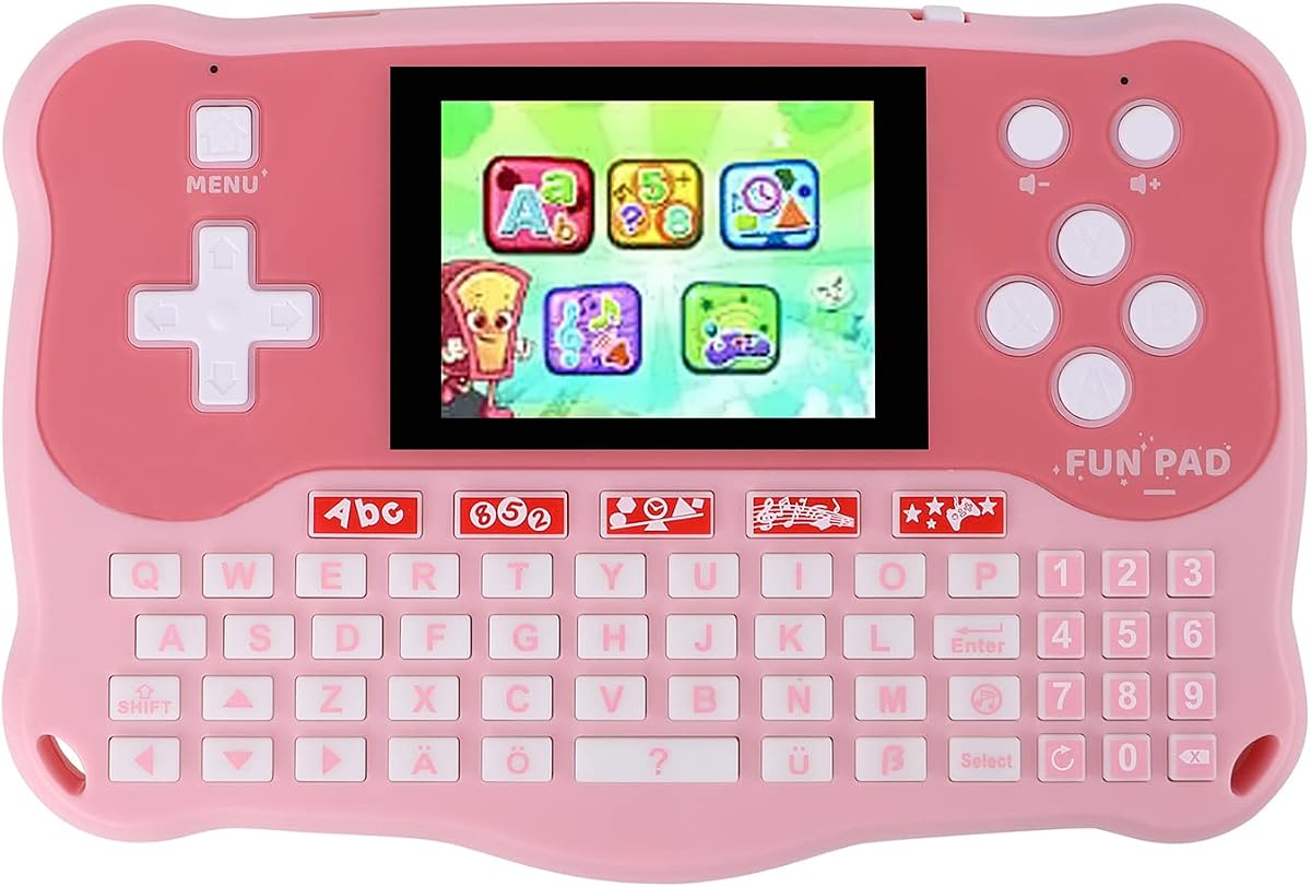 Tableta para niños/Almohadilla de aprendizaje para bebés con 102 actividades/Tableta para niños pequeños con ABC/Palabras/Música/Matemáticas Juguetes electrónicos educativos interactivos Regalos Juego portátil para niños preescolares Niñas de 3 a 12 años