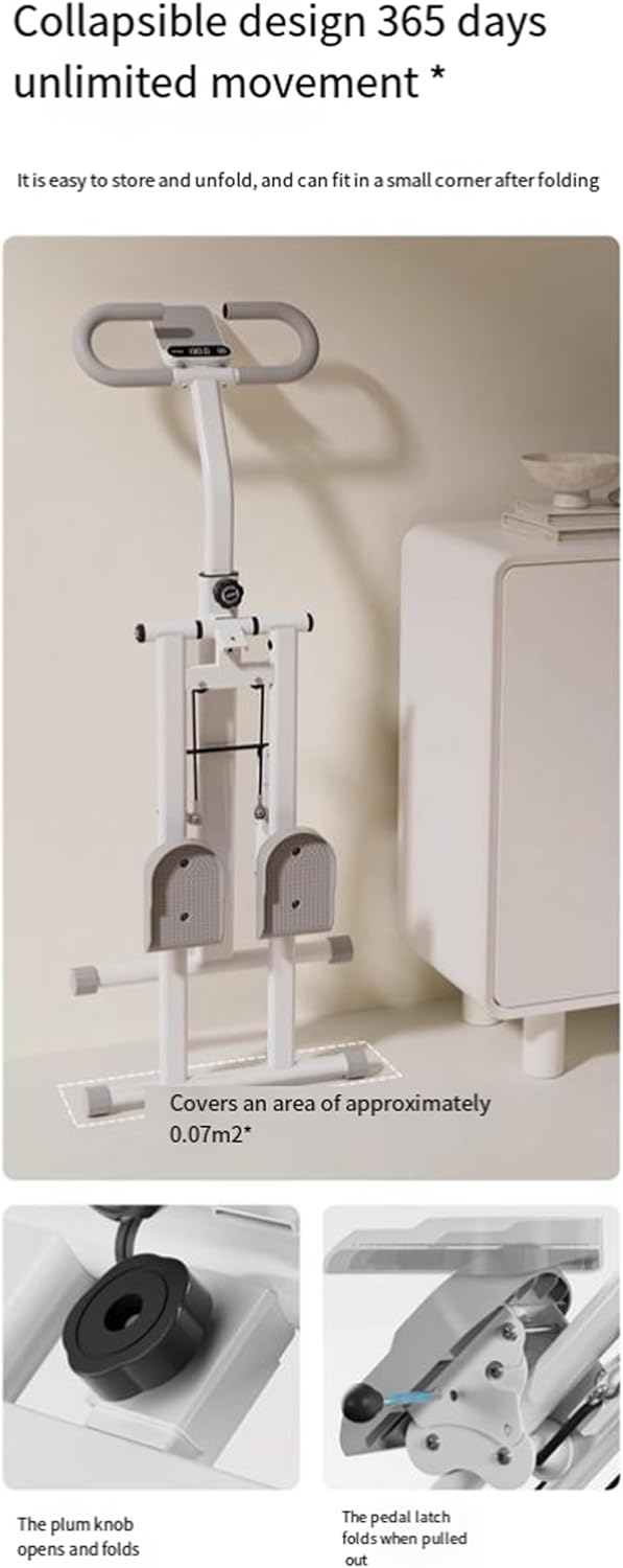 Multi-Functional Home Climbing Machine, Silent Indoor Stepper for Fitness and Workout