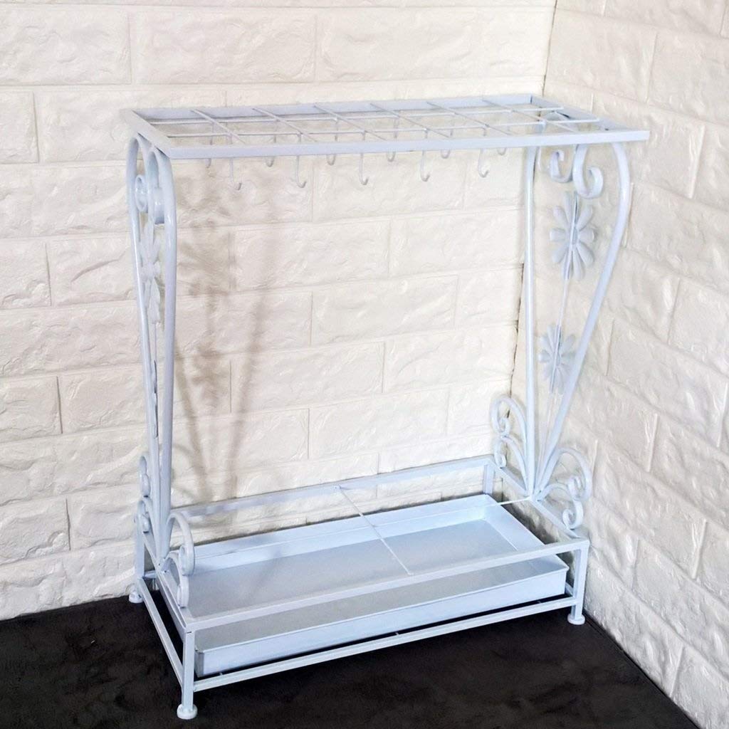 Porte-parapluie carré blanc anti-gouttes pour protéger le sol du hall d'accueil