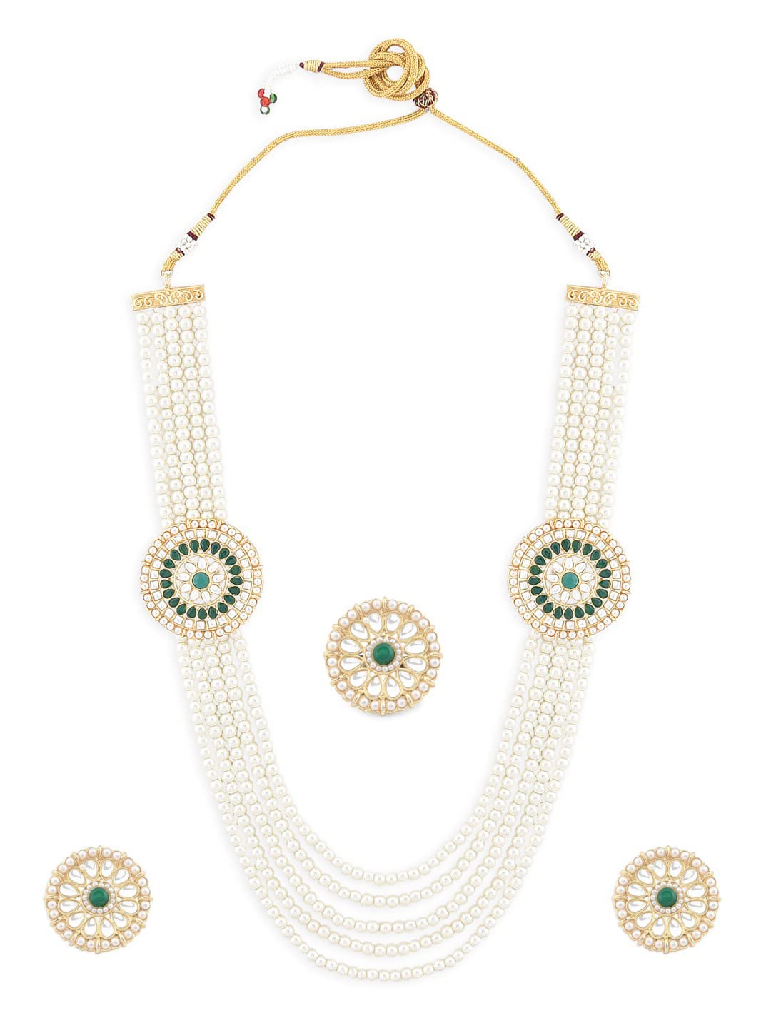 See full amazon price history chart for ZAVERI PEARLS Green Multi Layered Two Sided Brooch Long Necklace Earring & Ring Set For Women-ZPFK12120 ZAVERI PEARLS Green Multi Layered Two Sided Brooch Long Necklace Earring & Ring Set For Women-ZPFK12120 (B09RK7CJ9W) Amazon Price History, Amazon Price Tracker