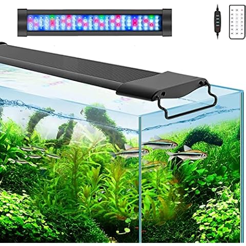 Lominie 20W Aquarium Lights,17-25in Fish Tank LED Light Bar,Full Spectrum Aquarium Plant Light with Timer for Refugium Algae Fish Tank, IP67 Waterproof (Freshwater/17-25IN) Cover