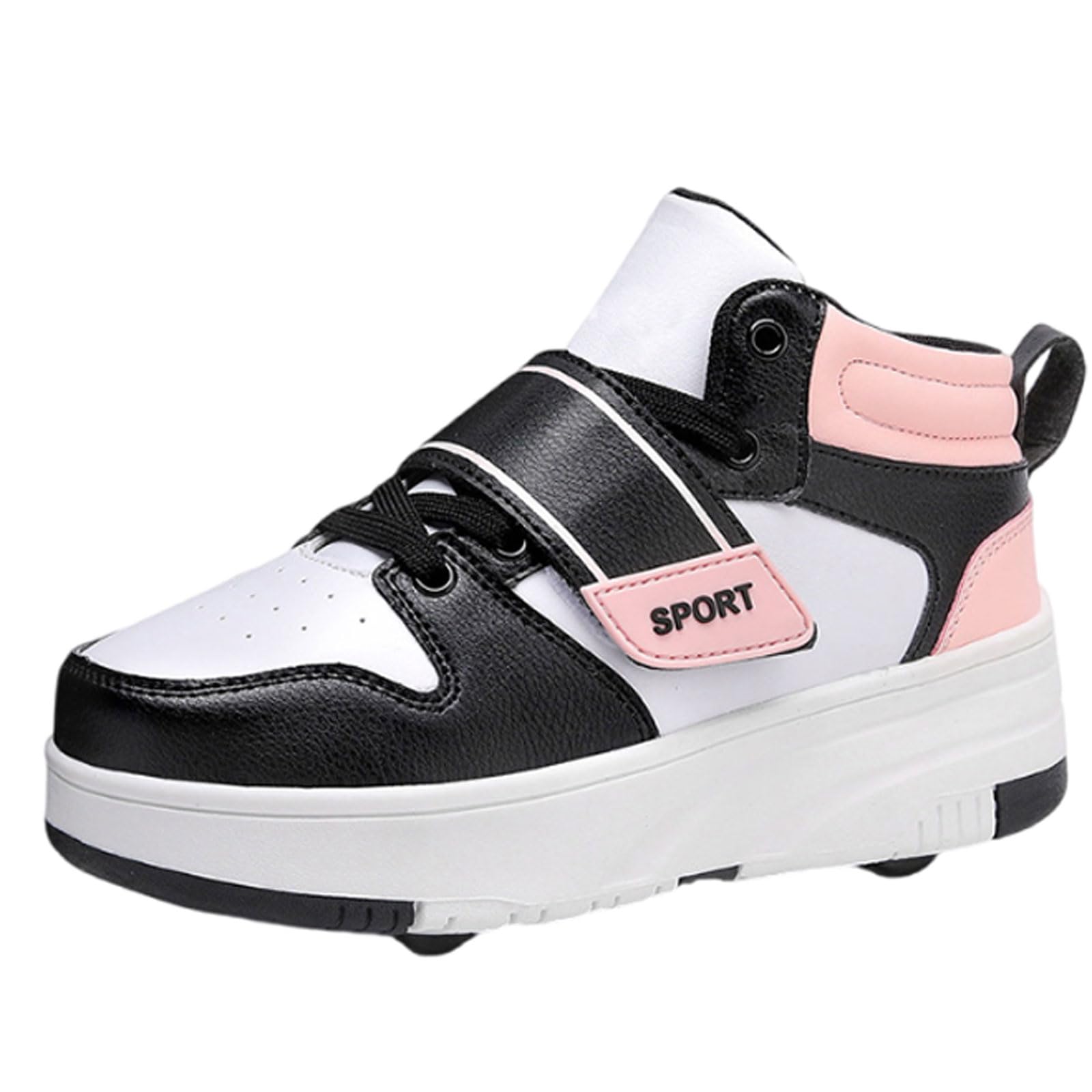 Zapatillas Deportivas con Ruedas para niños,Zapatillas de Skateboarding Niñas Niños,2 en 1 Zapatillas con Ruedas,Multiusos,Comodidad,para Regalos de cumpleaños y Navidad