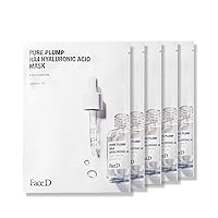 Face D - Maschera Viso Pure Plump Idratante con Acido Ialuronico e Provitamina B5