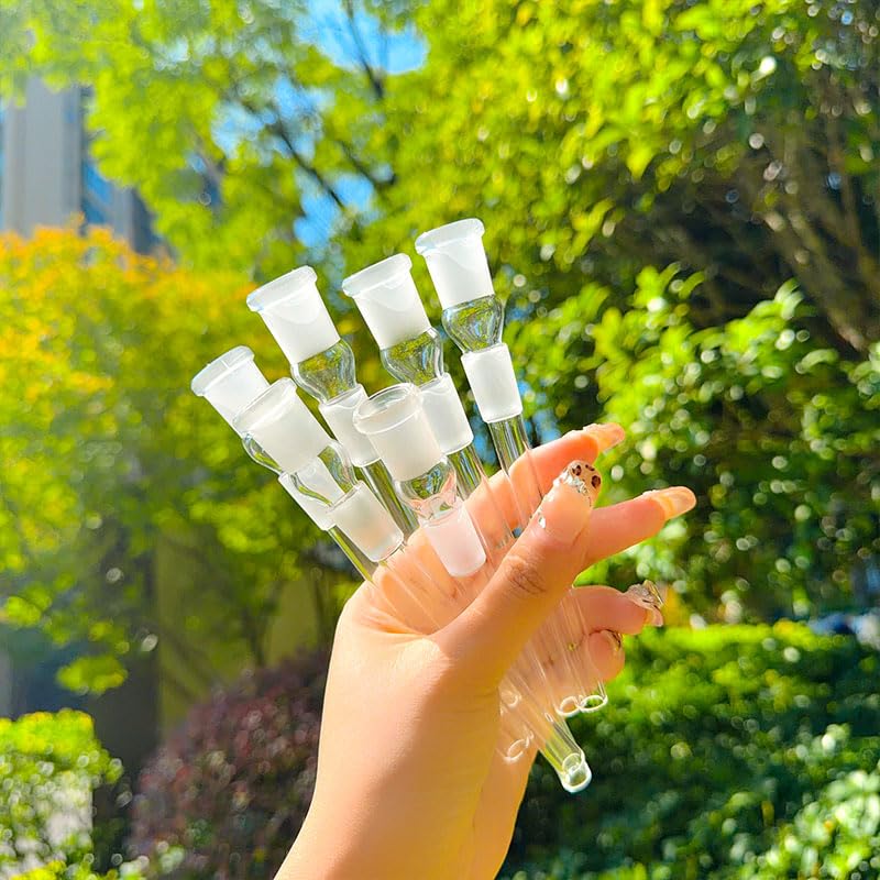 6pcs 14mm downstem with Diffuser - Glass Funnel Accessories and Adapter Rod for Homes and Kitchens