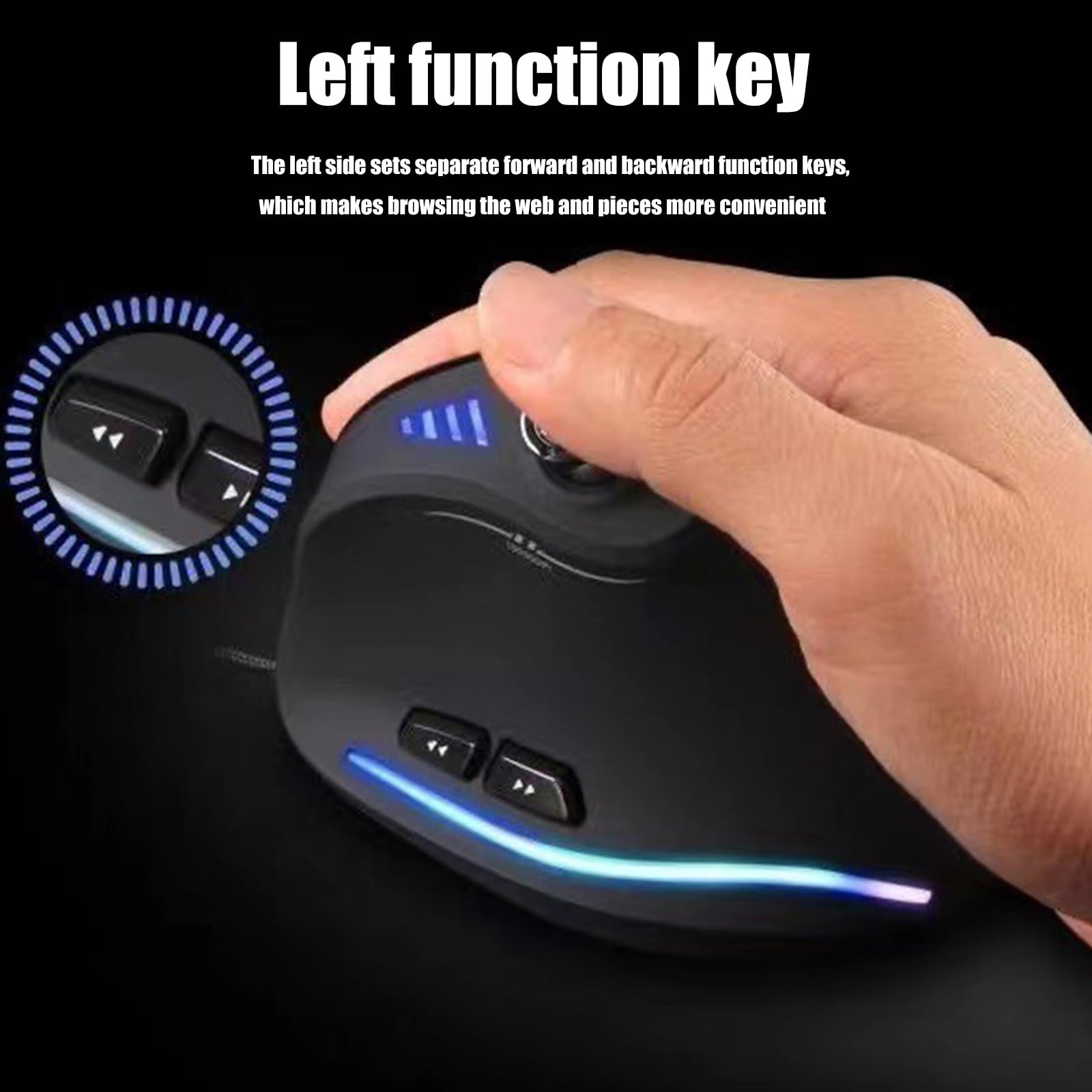 Limtula Da gioco verticale 10000 DPI ergonomico per giochi con joystick per giocatori / / laptop/desktop Accessori