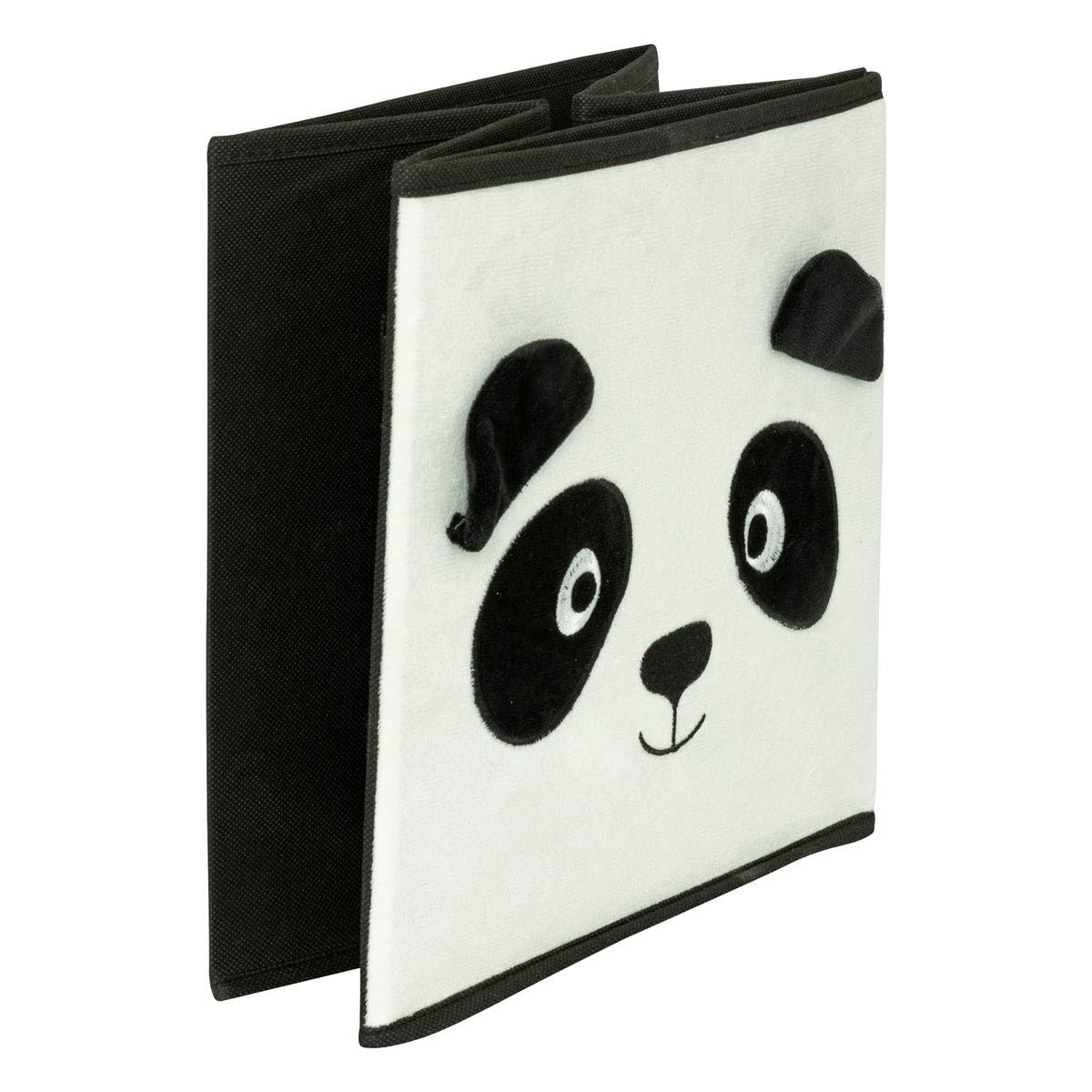Atmosphera Joey Panda pudełko do przechowywania, czarno-biały, 29 x 29 cm