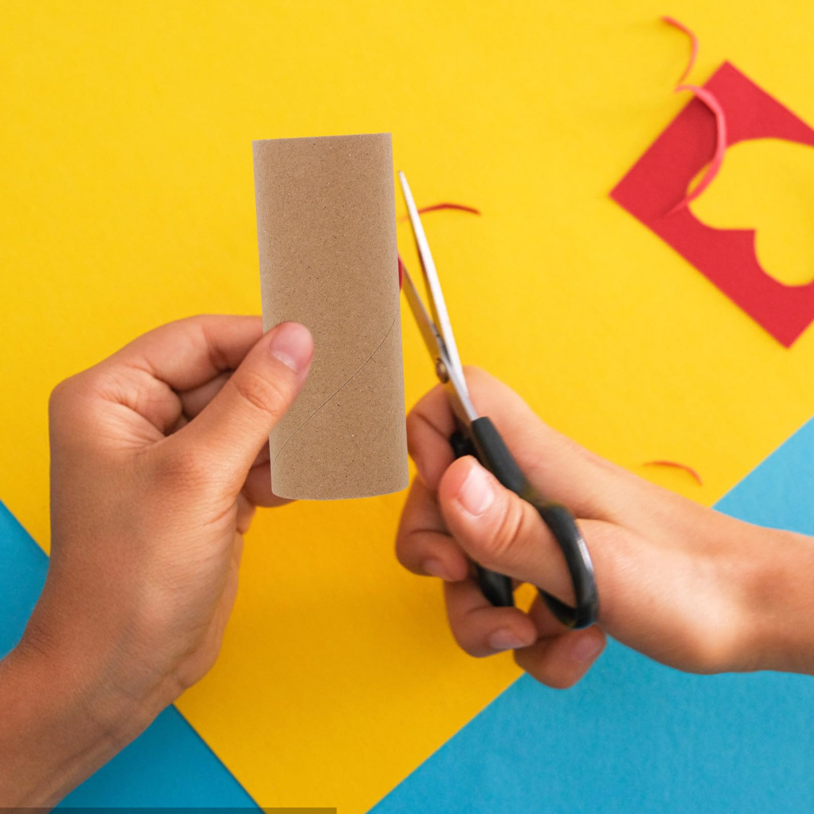 SUPVOX Tubolari in Cartone Rotondo Materiale in Carta Versatile e Dipingibile 20 Pezzi per Lavoretti Fai da Te per Casa e Scuola Ragazzo Ragazza