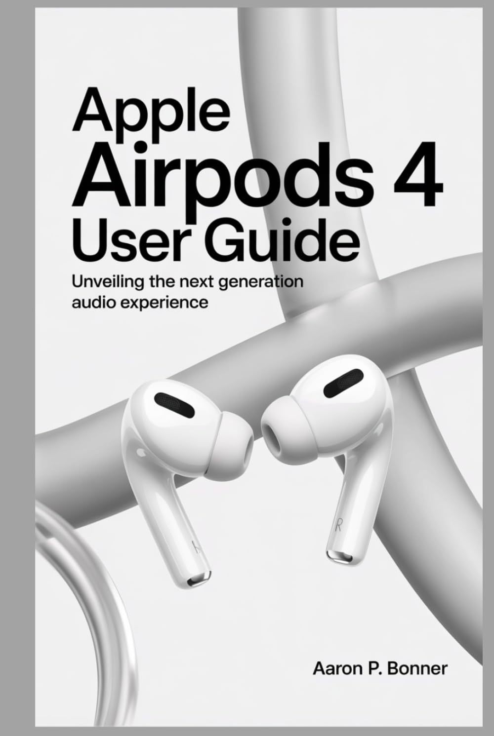 Cover of the Apple AirPods 4 User Guide book, featuring an illustration of the AirPods 4.