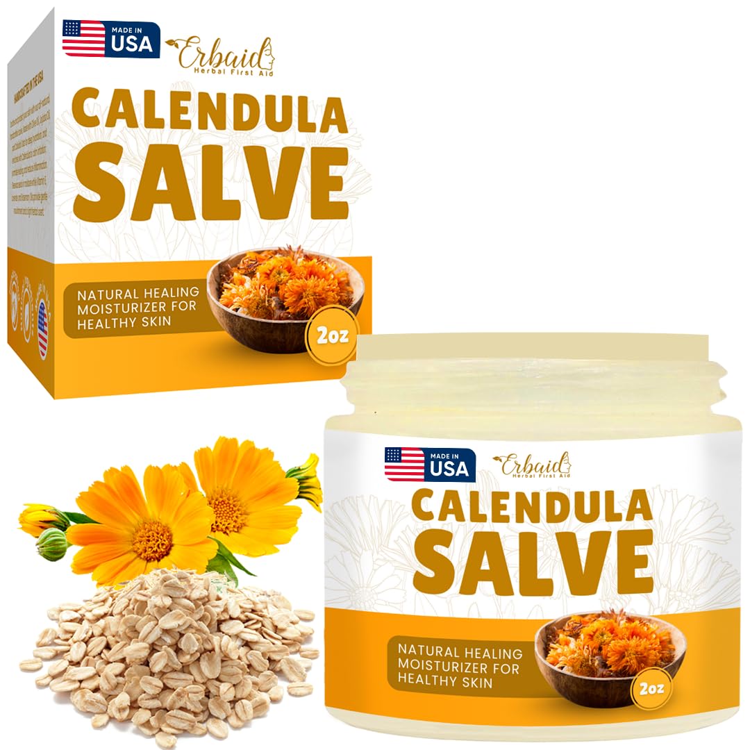 Calendula Ointment Calendula Cream Natural Calendula Salve Repair Ointment for Itch Relief Dry Skin Herbal Care for Cuts