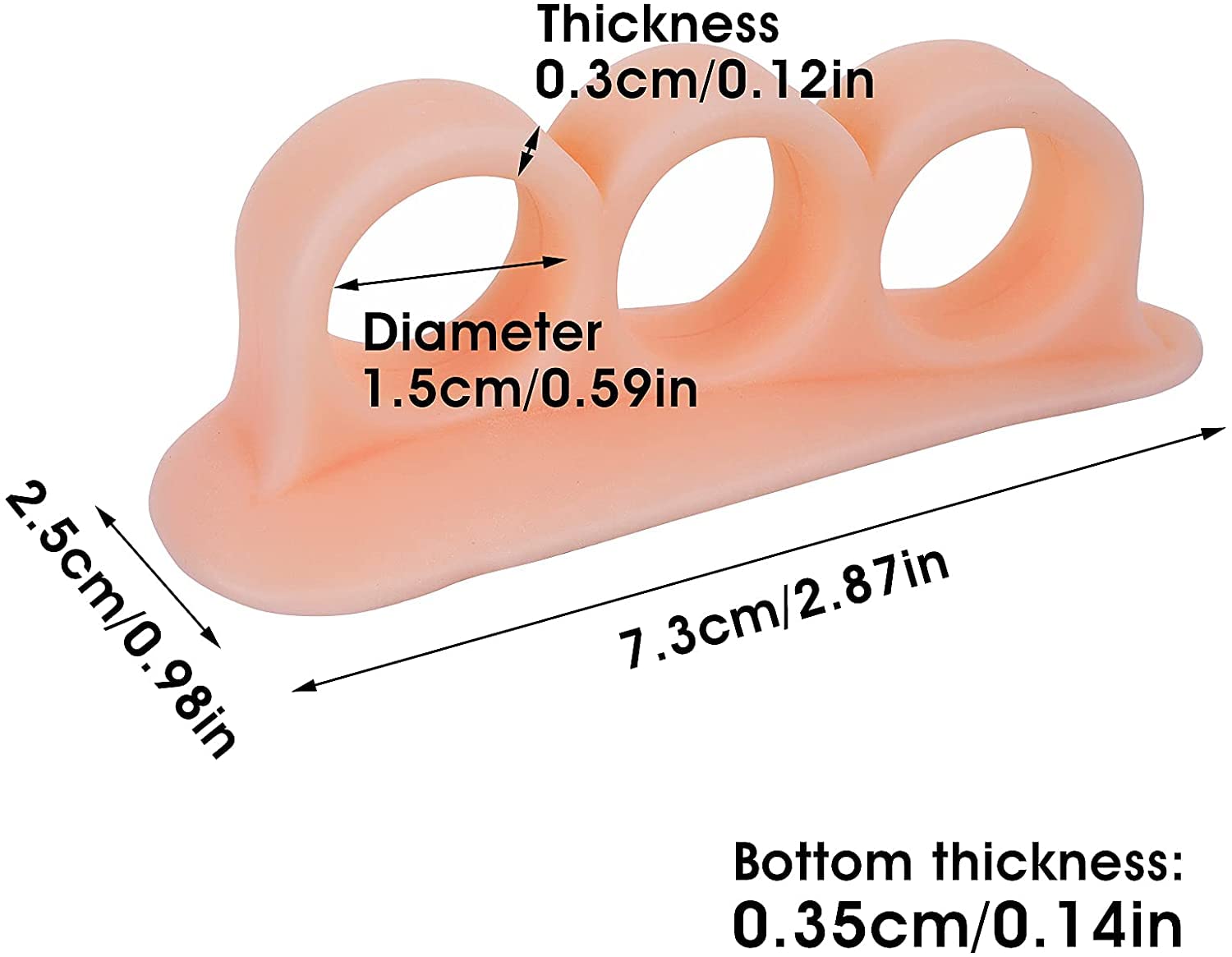 6 Stück HAMMER Toe Kissen – Hammer Zehen Gel Pads Corrector & Straightener für Gelockt, gebogen, Klaue und Mallet Zehen Relief – Rechts & links Gel Kissen Unterstützung Wappen