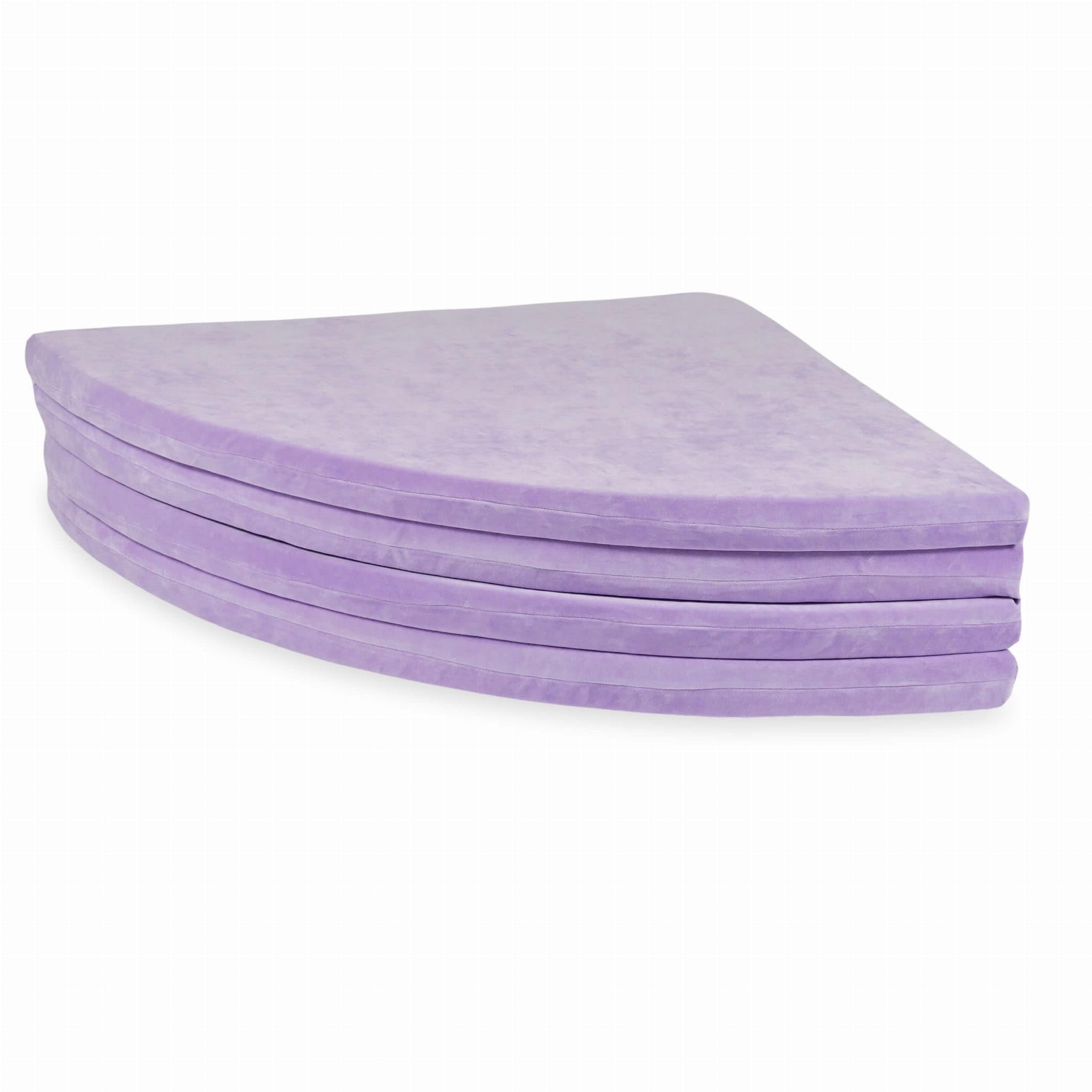 Mimii Baby Spielmatte 160 cm Rund Faltbar velvet soft violett - Große Krabbelmatte aus Schaumstoff - Bodenmatte Kinderzimmer - Spielteppich Baby - Sicher & Waschbar