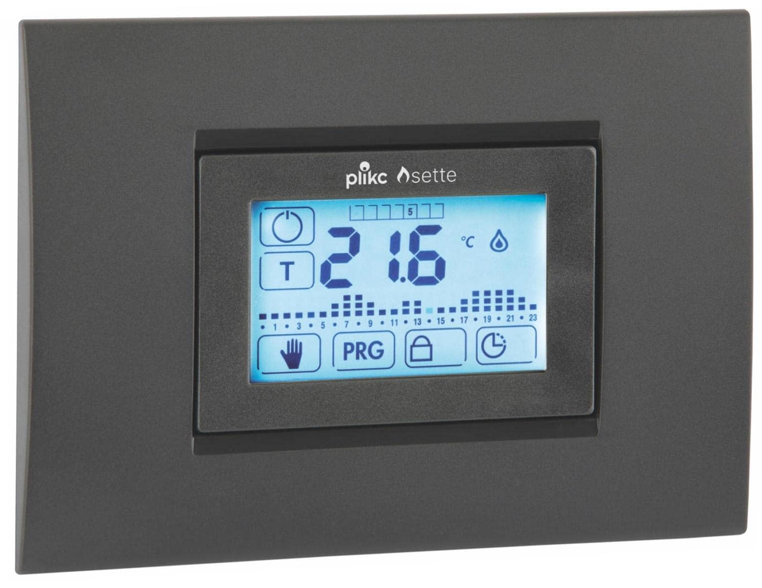 Cronotermostato Touch Screen Settimanale da Incasso a Batterie - Plikc Sette - PLK267608