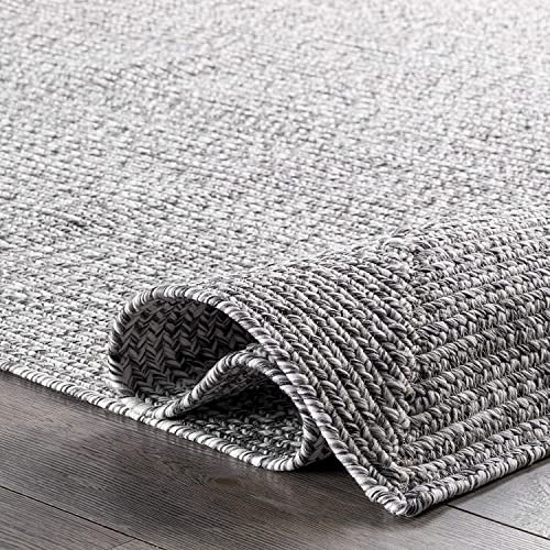 Image of imsid Premium Hand Braided Cotton Rectangular Carpet 6X9 Feet | Soft & Durable Floor Rug for Living Room, Bedroom & Kids Room | Anti-Slip, Washable & Eco-Friendly Color -Light Grey