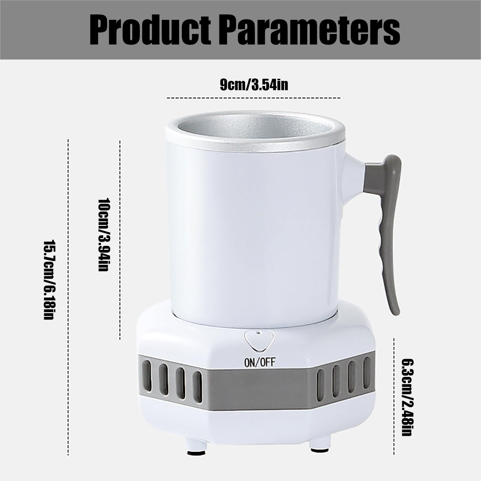 Tasse de refroidissement rapide de 420 ml, mini réfrigérateur portable, refroidit jusqu'à 6 °C, avec conduction d'aluminium, pour la maison, le bureau (rose)