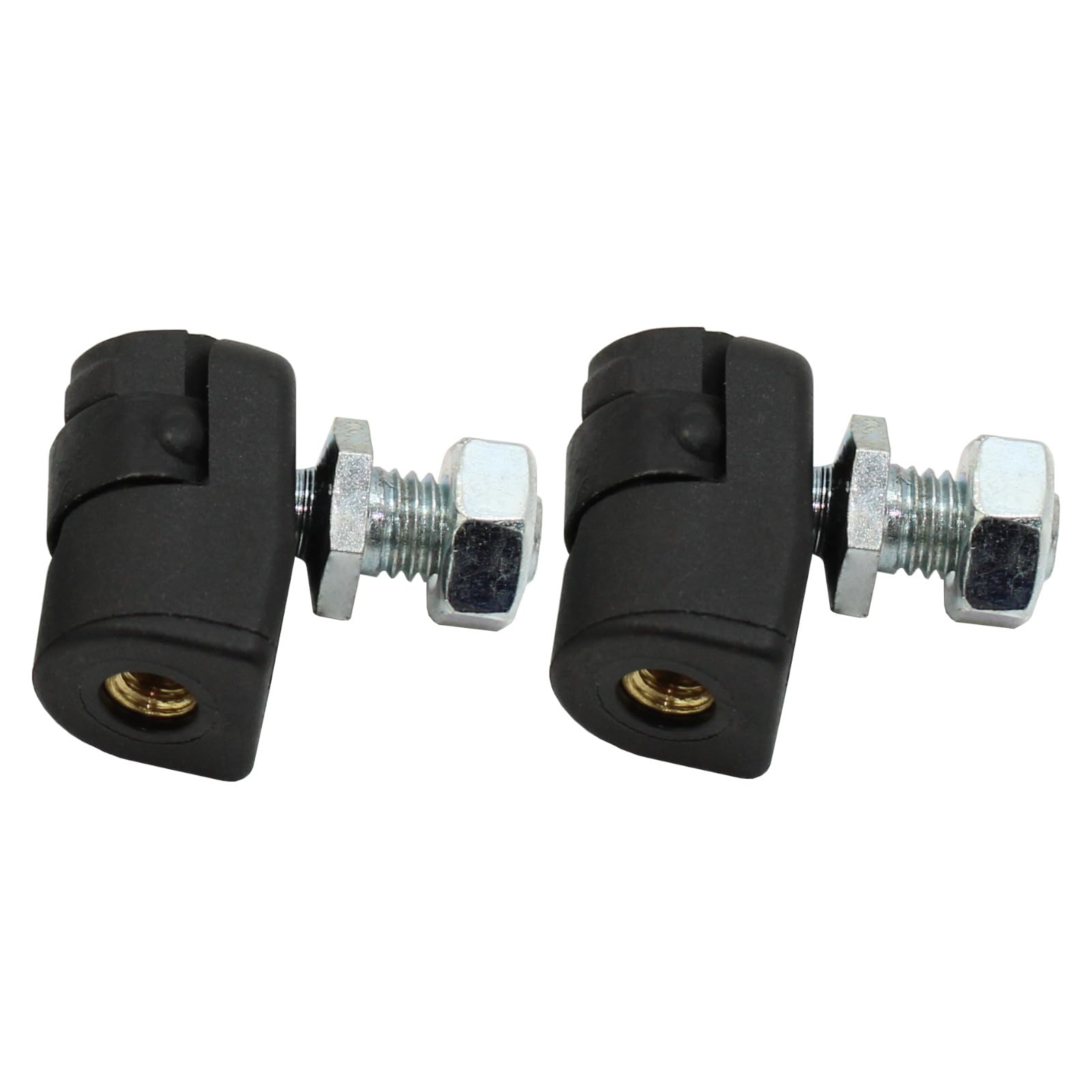 BIAREN 2pcs L-Shape Car Gas Springs Head Replacement Ball Socket End Fitting Female Thread M6 and Male Thread M8 Gas Spring Strut End Female Fitting M6 Ball Joint Stud Fitting M8 With Nuts