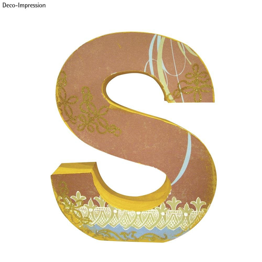 Rayher 71780000 Letter S Pappmachã © FSC Recycled100%, 15x10,5x3 cm