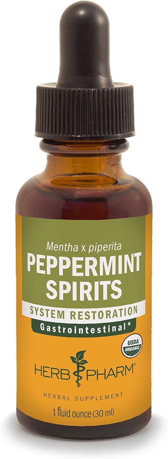 Herb Pharm Peppermint Spirits Extract - 1 Oz, 2 pack