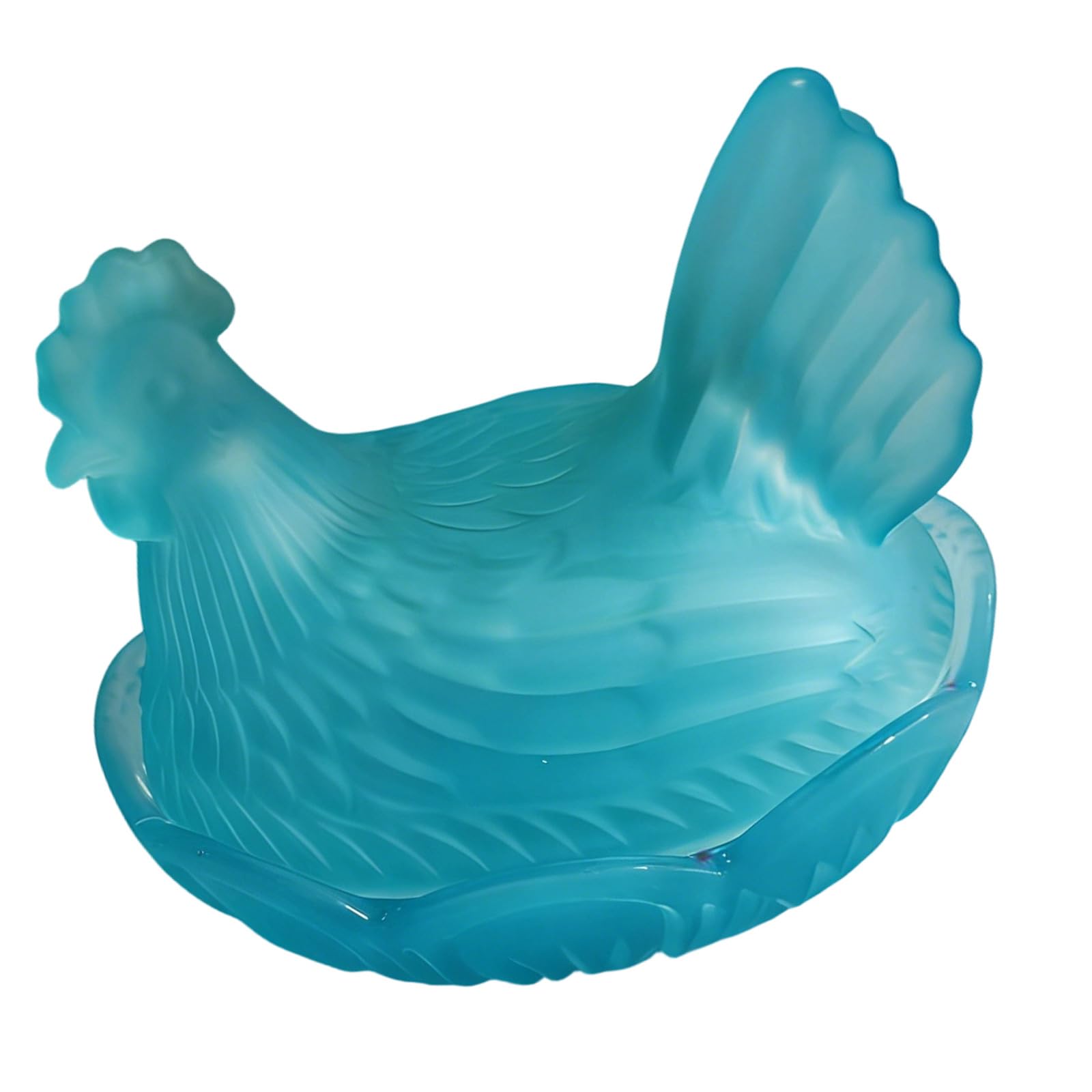Maxtonser Hen on Nest Glass Candys Jar with Lid Crystal Glasses Candys Dishes Decorative Candy Jars Snacks Bowl Table Decorations