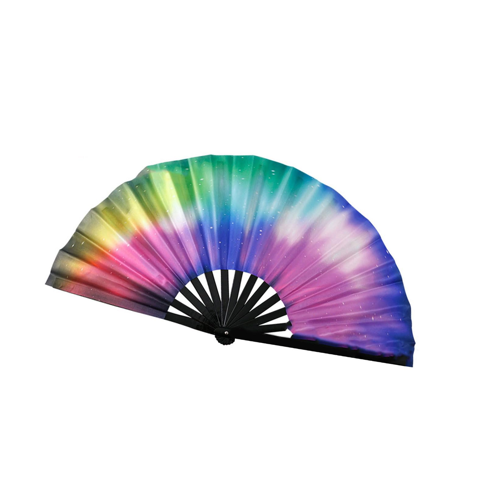 Tsophreniq A Large Light Reactive Foldable Hand Fan With Frame Ideal For Concerts Raves Parties Nd Themed Celebration Festival Ccessories